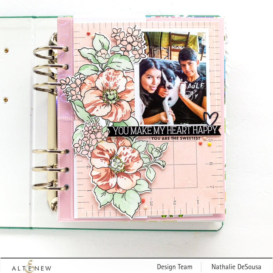 Part A-Glitz Art Craft Co.,LTD Dies Build-A-Garden: Rosa Gallica Add-On Die Set