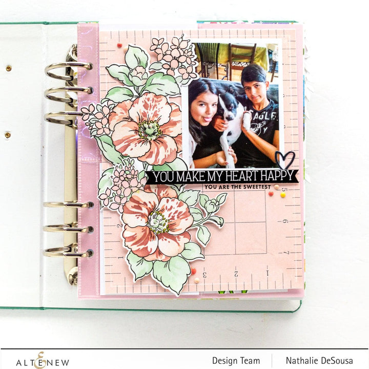 Part A-Glitz Art Craft Co.,LTD Dies Build-A-Garden: Rosa Gallica Add-On Die Set