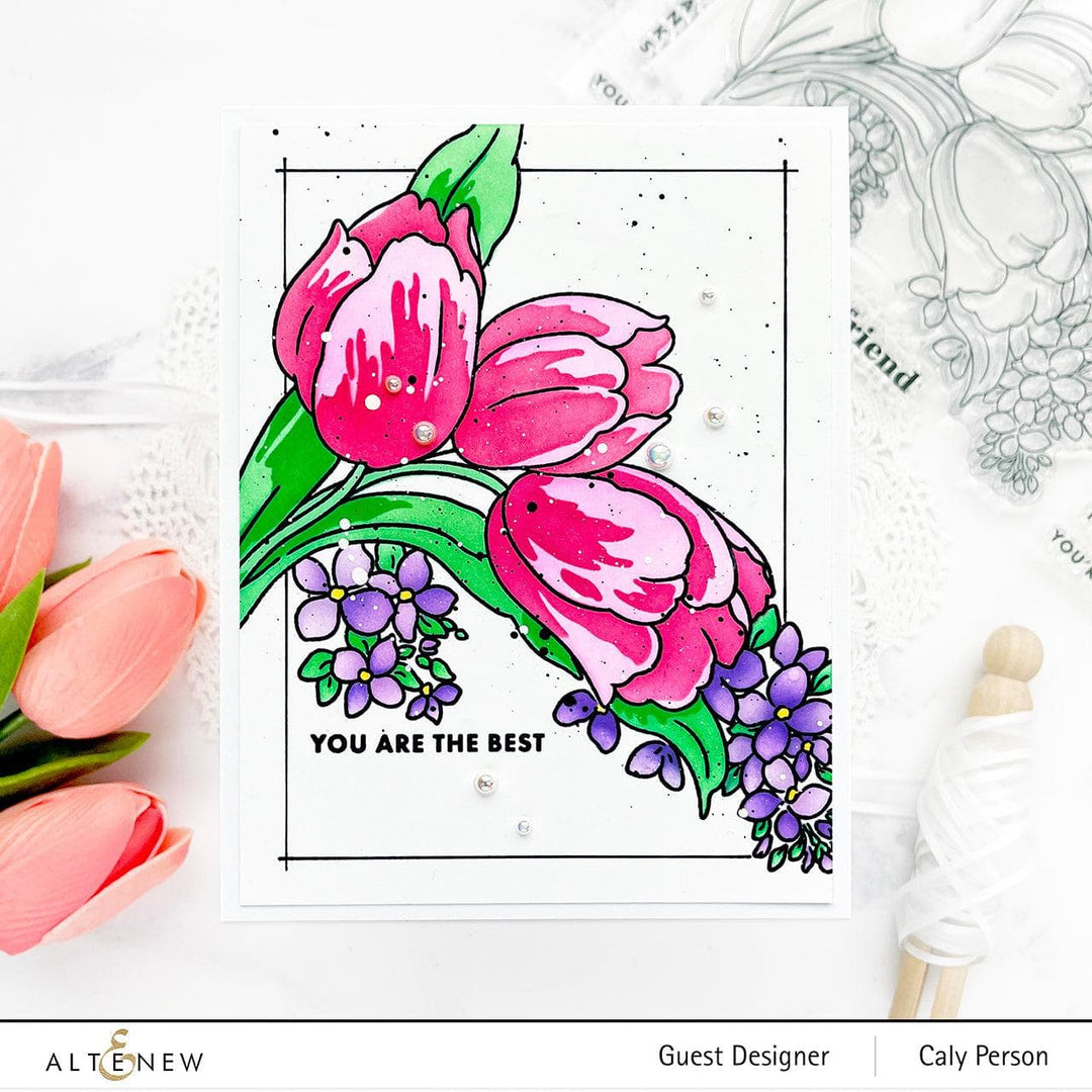 Part A-Glitz Art Craft Co.,LTD Dies Build-A-Garden: Tulips & Friends Add-on Die
