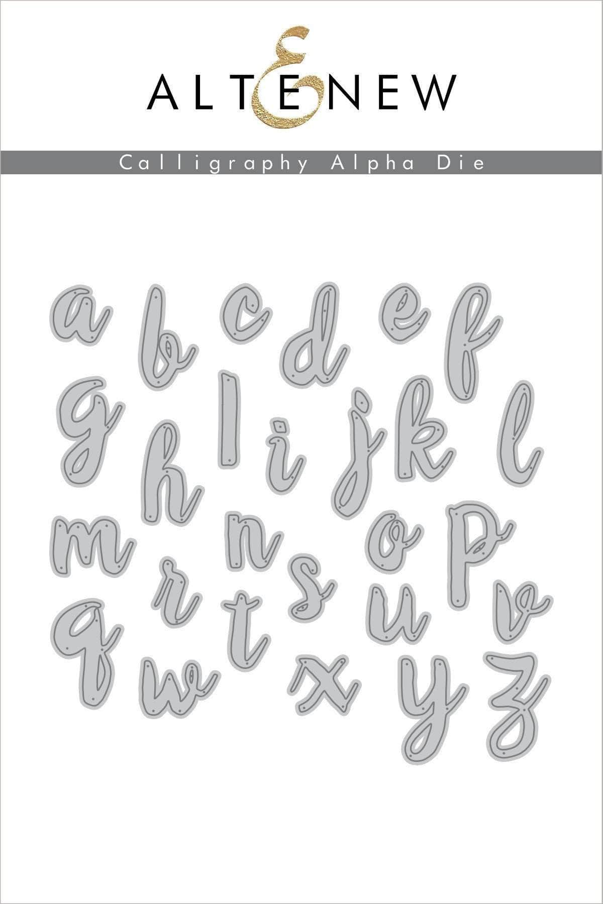 Part A-Glitz Art Craft Co.,LTD Dies Calligraphy Alpha Die Set