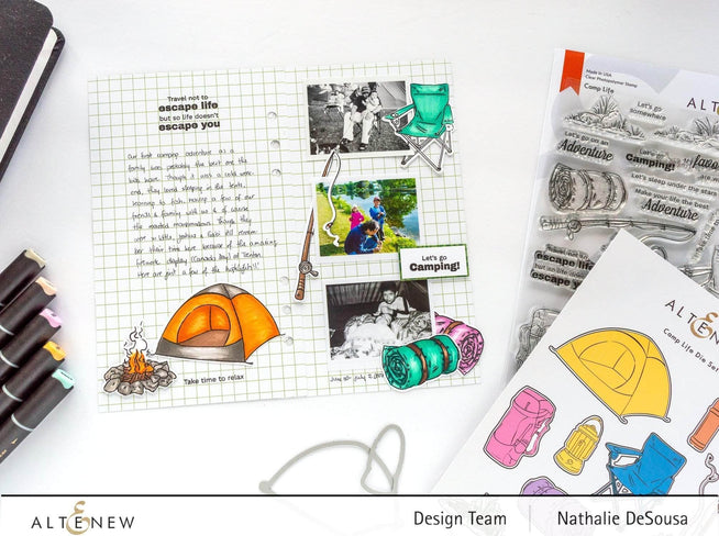 Part A-Glitz Art Craft Co.,LTD Dies Camp Life Die Set