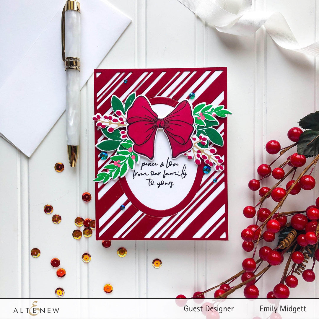 Part A-Glitz Art Craft Co.,LTD Dies Candy Cane Stripe Cover Die