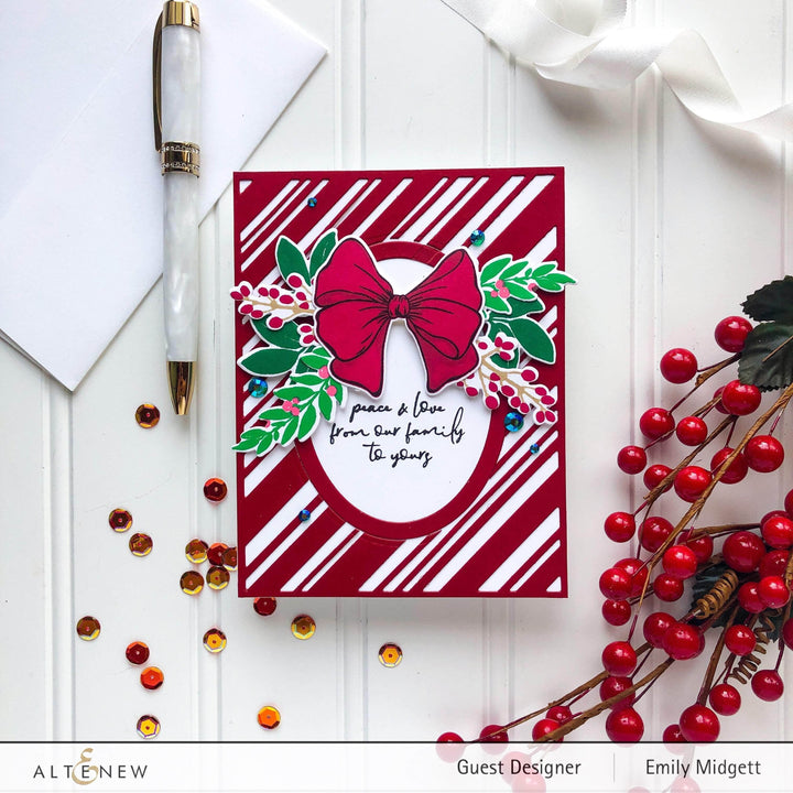 Part A-Glitz Art Craft Co.,LTD Dies Candy Cane Stripe Cover Die