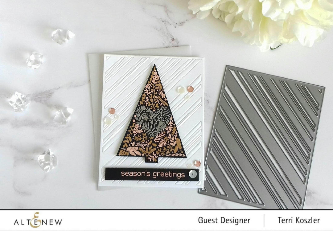 Part A-Glitz Art Craft Co.,LTD Dies Candy Cane Stripe Cover Die