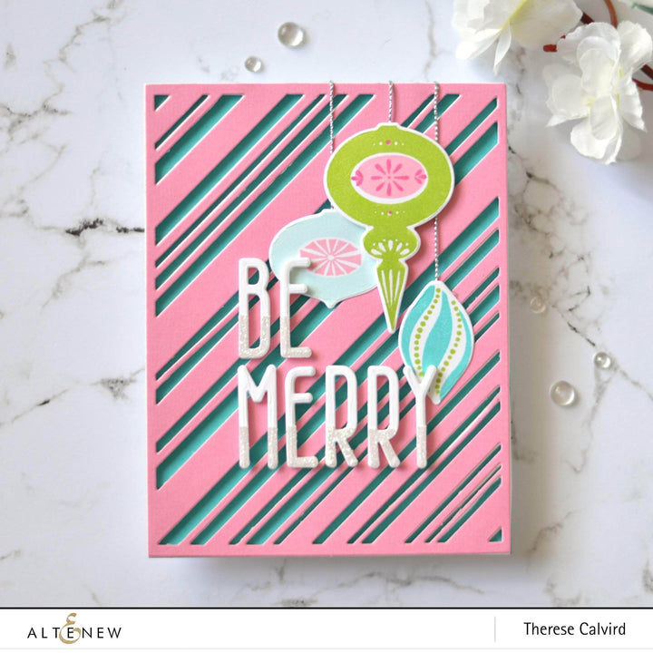 Part A-Glitz Art Craft Co.,LTD Dies Candy Cane Stripe Cover Die