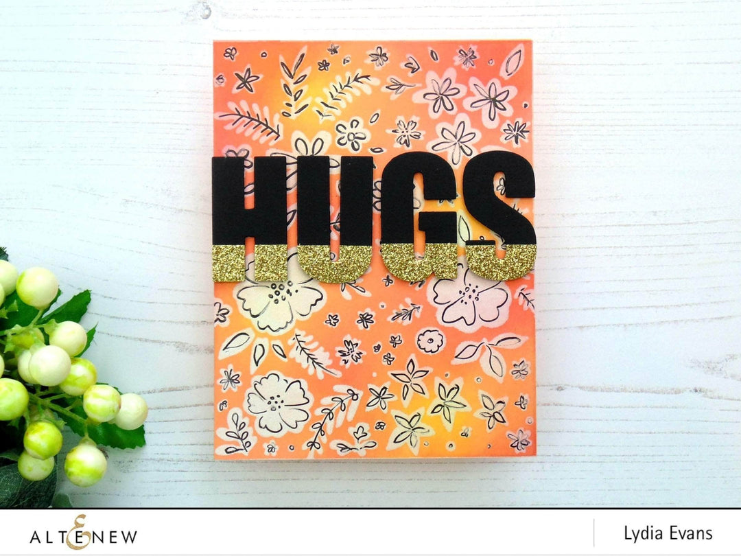 Part A-Glitz Art Craft Co.,LTD Dies Caps Bold Alphabet Die Set