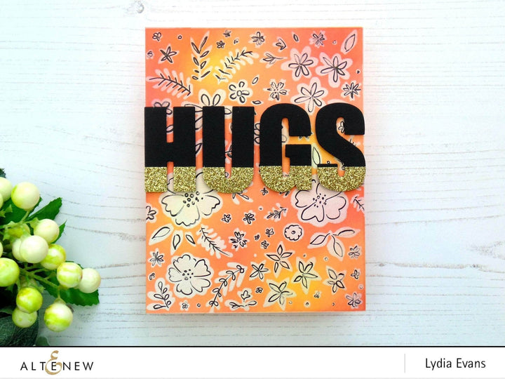 Part A-Glitz Art Craft Co.,LTD Dies Caps Bold Alphabet Die Set