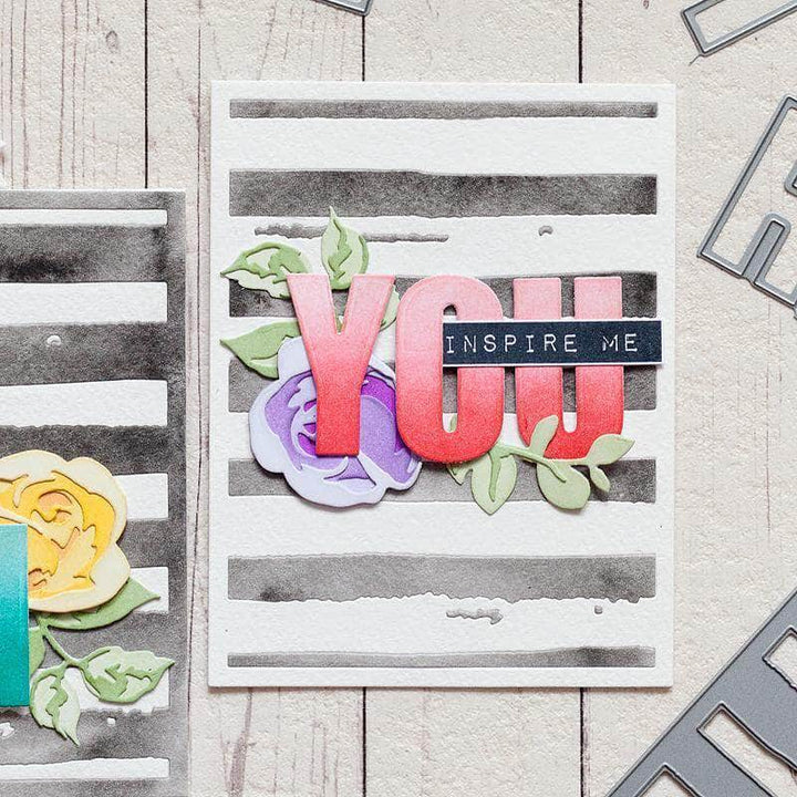 Part A-Glitz Art Craft Co.,LTD Dies Caps Bold Alphabet Die Set