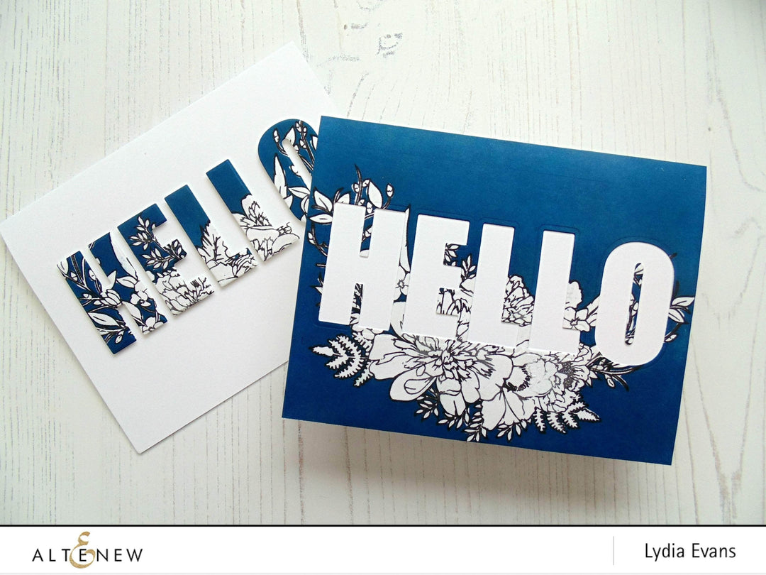 Part A-Glitz Art Craft Co.,LTD Dies Caps Bold Alphabet Die Set