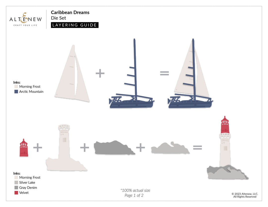 Part A-Glitz Art Craft Co.,LTD Dies Caribbean Dreams Die Set