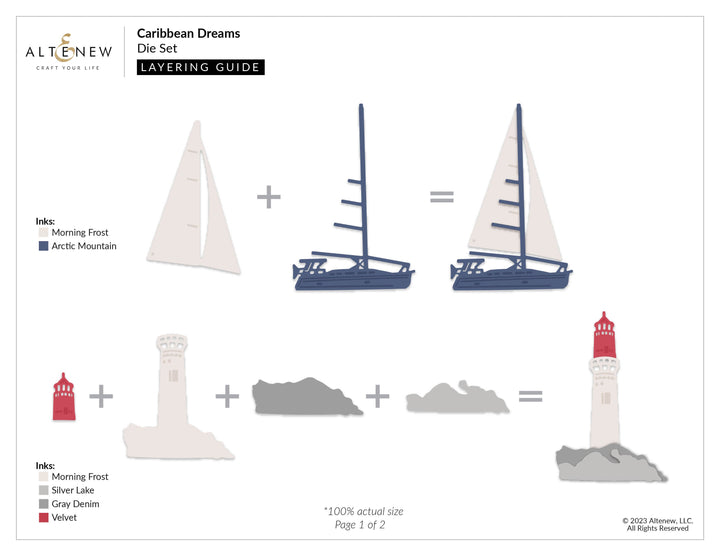 Part A-Glitz Art Craft Co.,LTD Dies Caribbean Dreams Die Set