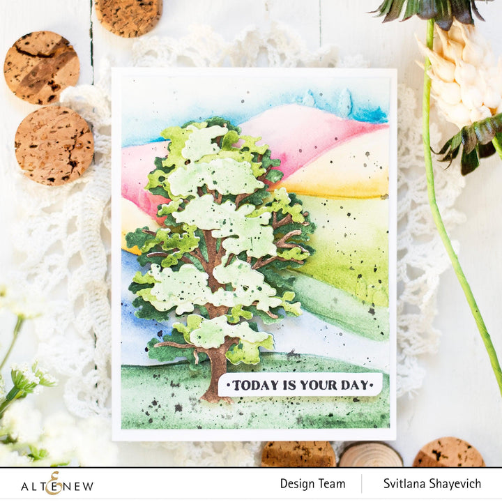 Part A-Glitz Art Craft Co.,LTD Dies Chestnut Tree Layering Die Set