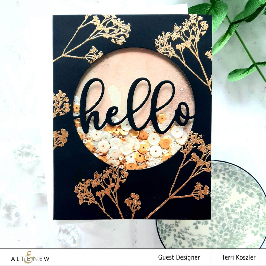 Part A-Glitz Art Craft Co.,LTD Dies Circled Greetings: Hello Die