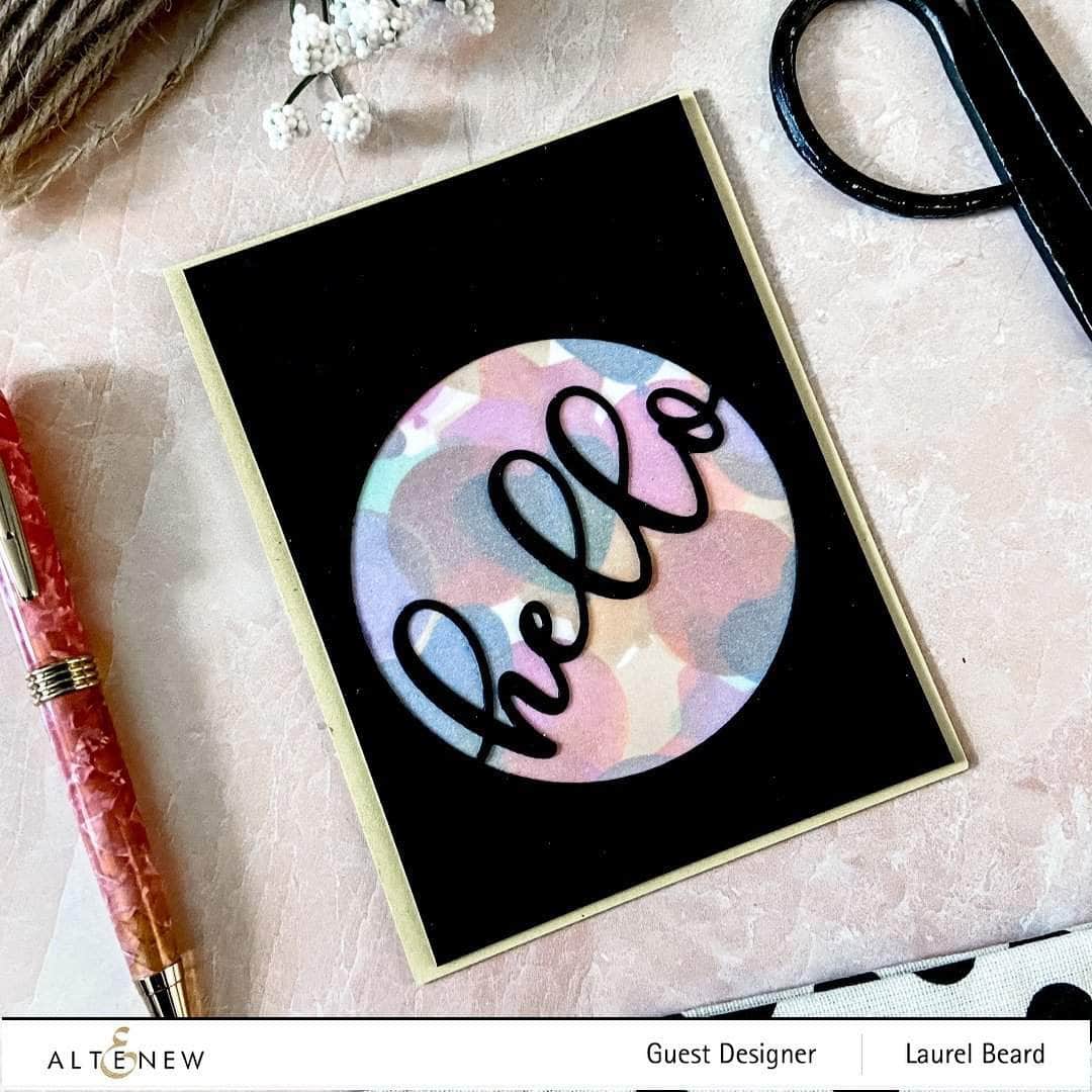 Part A-Glitz Art Craft Co.,LTD Dies Circled Greetings: Hello Die