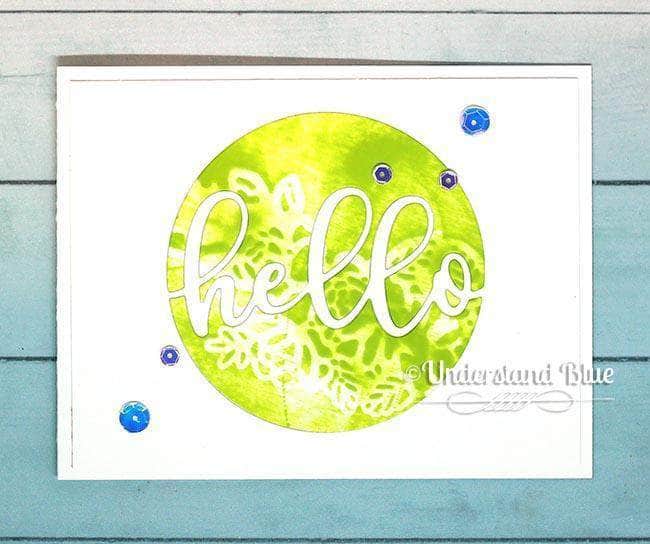 Part A-Glitz Art Craft Co.,LTD Dies Circled Greetings: Hello Die