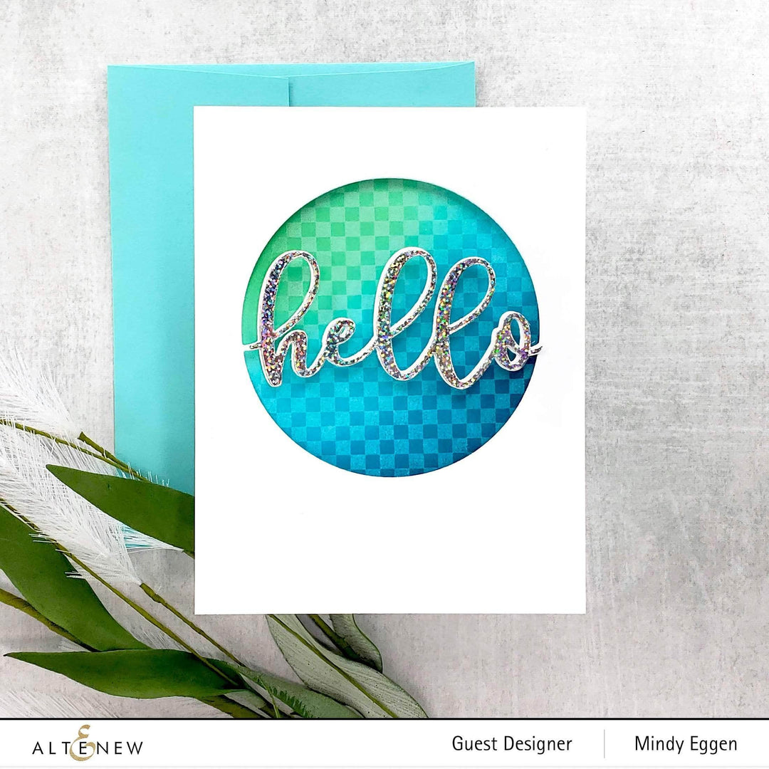 Part A-Glitz Art Craft Co.,LTD Dies Circled Greetings: Hello Die
