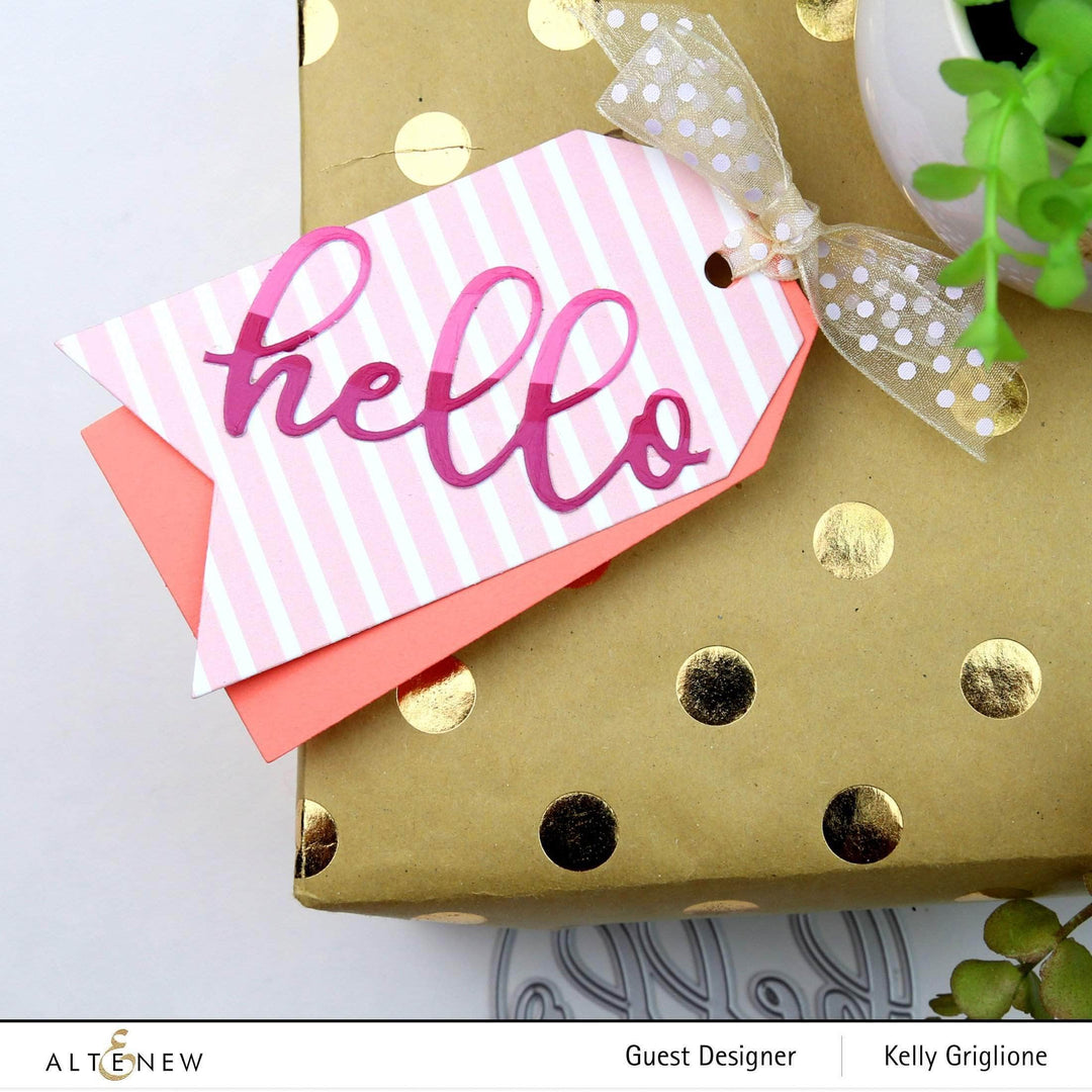 Part A-Glitz Art Craft Co.,LTD Dies Circled Greetings: Hello Die