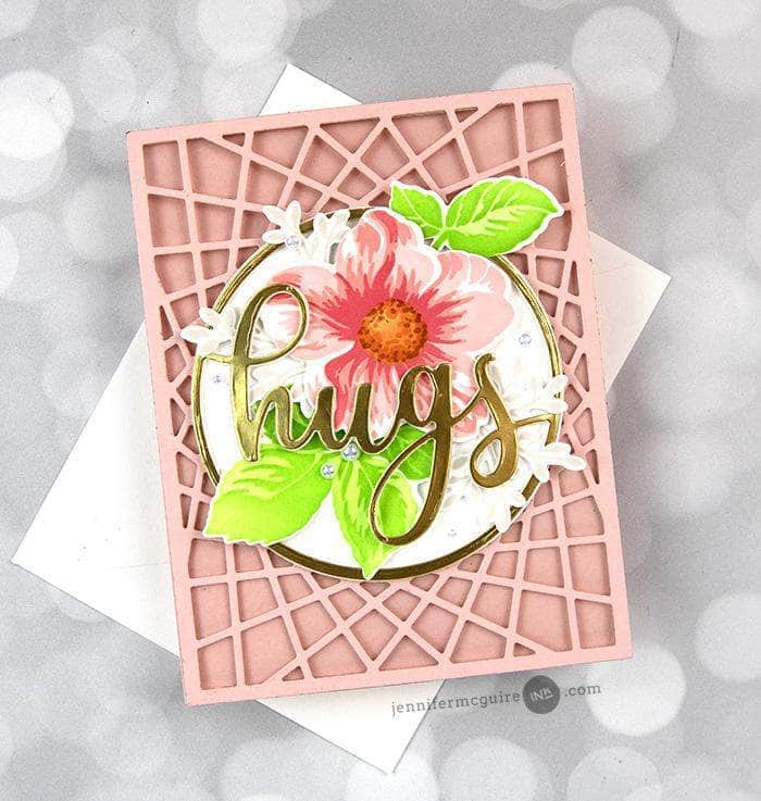 Part A-Glitz Art Craft Co.,LTD Dies Circled Greetings: Hugs Die