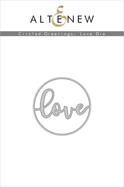 Part A-Glitz Art Craft Co.,LTD Dies Circled Greetings: Love Die