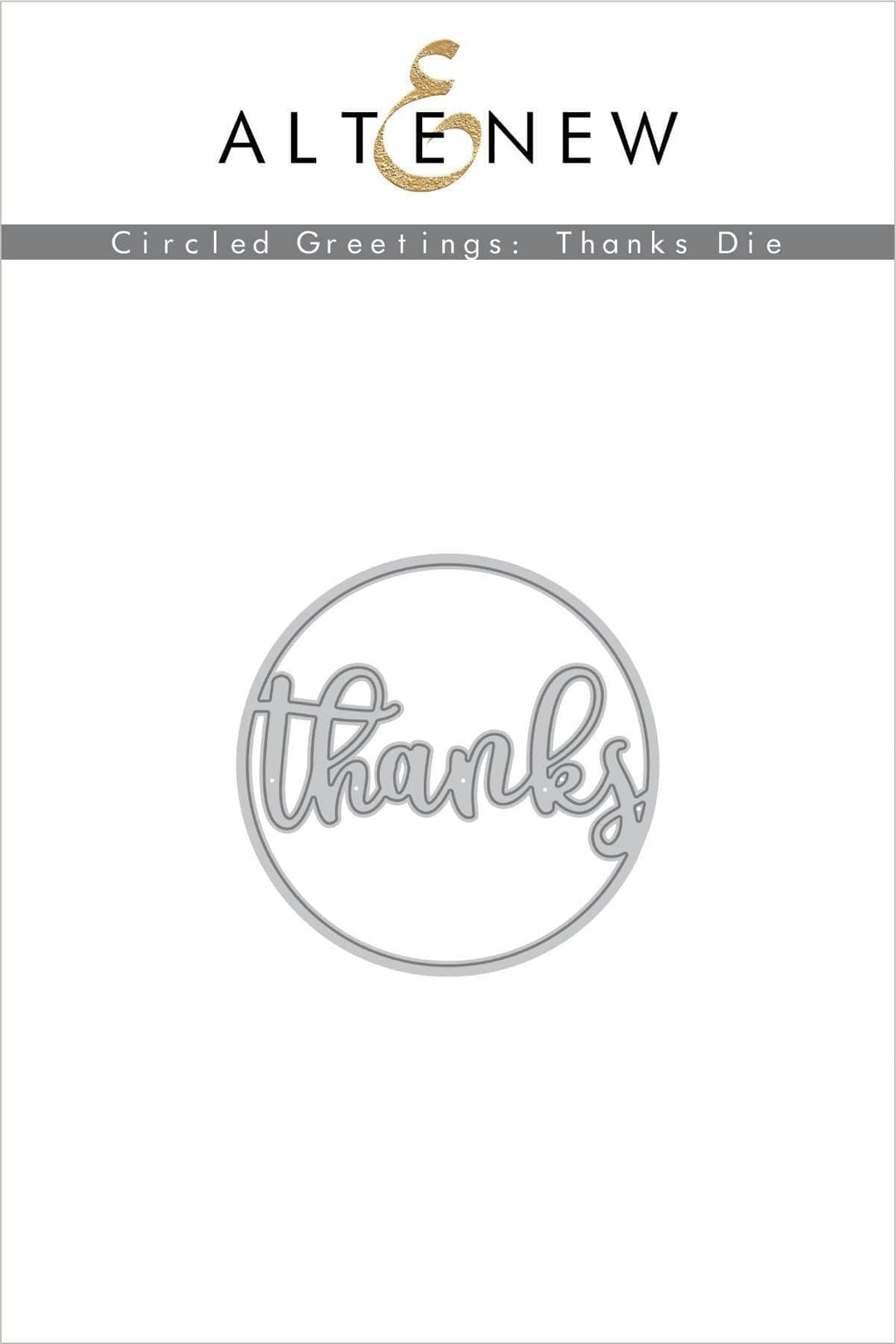 Part A-Glitz Art Craft Co.,LTD Dies Circled Greetings: Thanks Die
