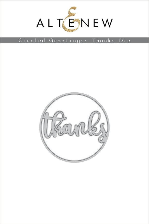 Part A-Glitz Art Craft Co.,LTD Dies Circled Greetings: Thanks Die