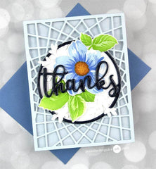 Part A-Glitz Art Craft Co.,LTD Dies Circled Greetings: Thanks Die