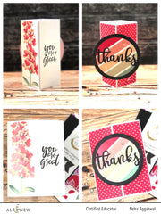 Part A-Glitz Art Craft Co.,LTD Dies Circled Greetings: Thanks Die