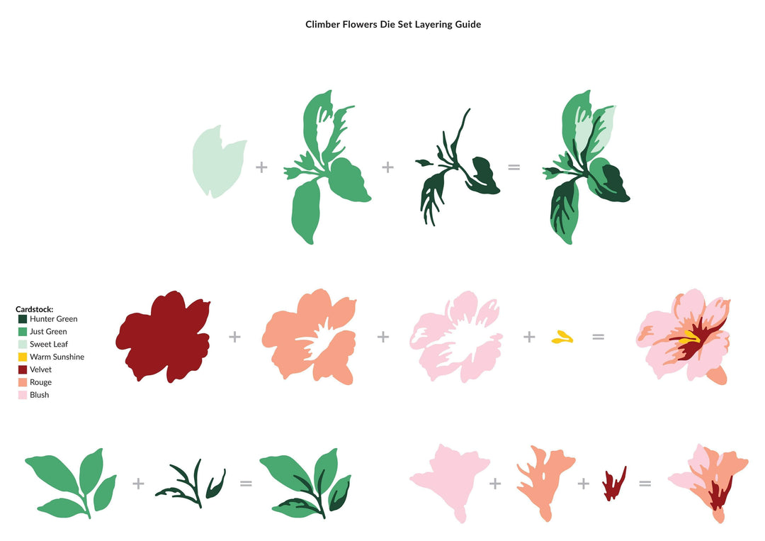 Part A-Glitz Art Craft Co.,LTD Dies Climber Flowers Die Set