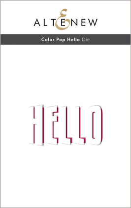 Part A-Glitz Art Craft Co.,LTD Dies Color Pop Hello Die
