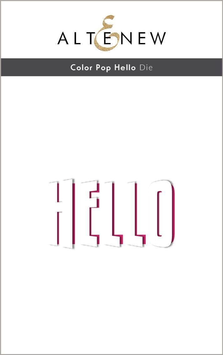Part A-Glitz Art Craft Co.,LTD Dies Color Pop Hello Die