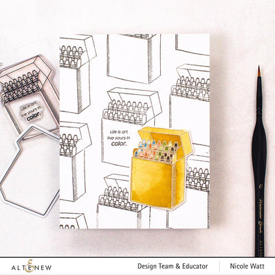 Colorful Crayons Die