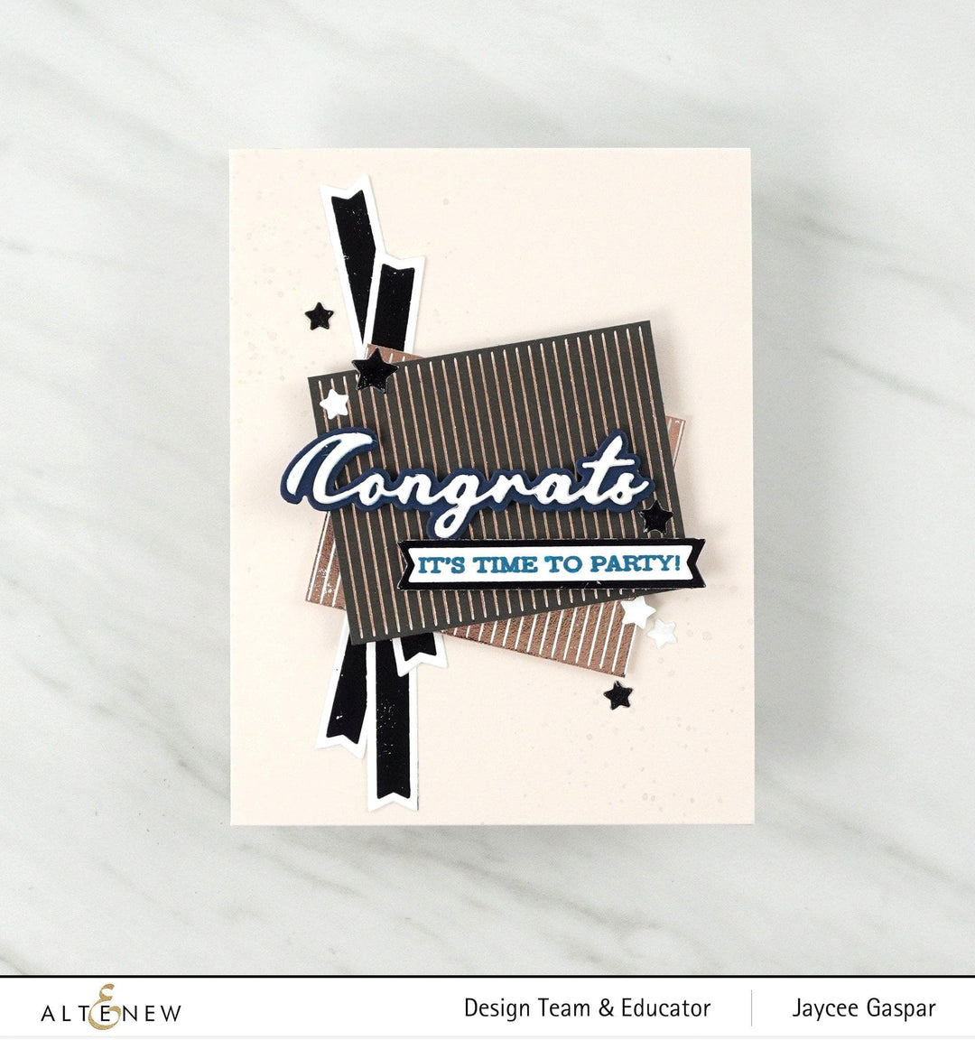 Part A-Glitz Art Craft Co.,LTD Dies Congrats Die Set