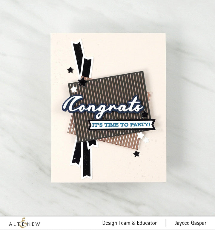 Part A-Glitz Art Craft Co.,LTD Dies Congrats Die Set