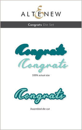 Part A-Glitz Art Craft Co.,LTD Dies Congrats Die Set