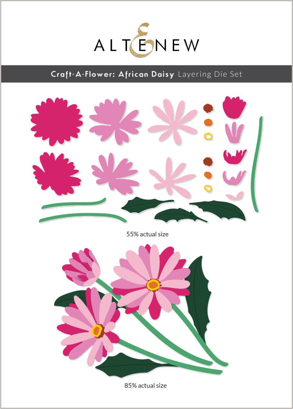 Part A-Glitz Art Craft Co.,LTD Dies Craft-A-Flower: African Daisy Layering Die Set