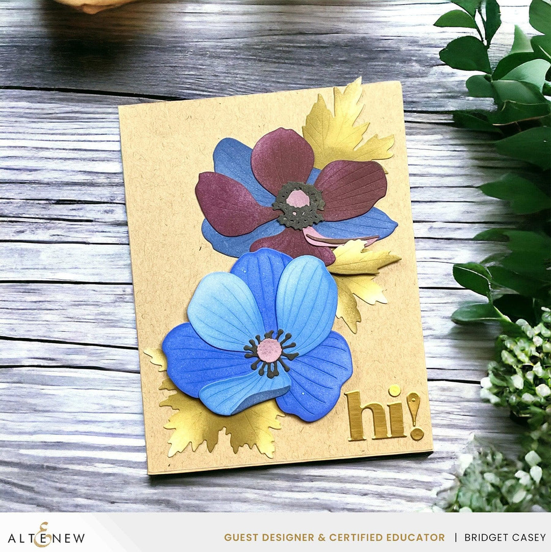 Craft-A-Flower: Anemone Blue Poppy Layering Die Set