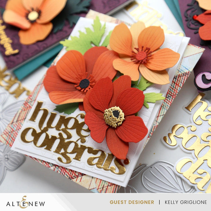 Craft-A-Flower: Anemone Blue Poppy Layering Die Set