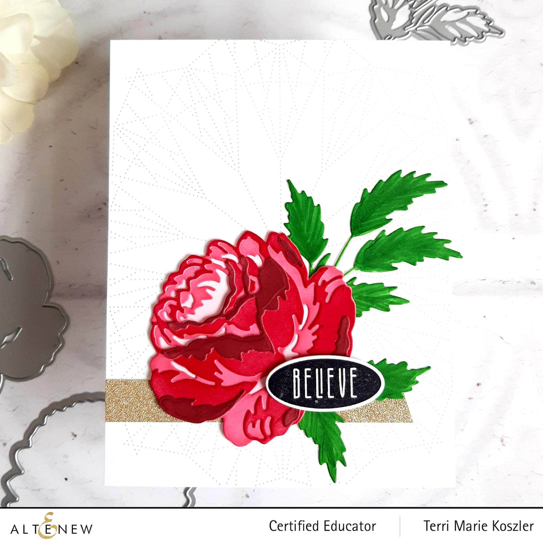 Part A-Glitz Art Craft Co.,LTD Dies Craft-A-Flower: Antique Rose Layering Die Set