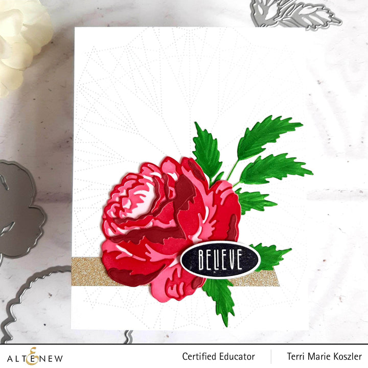 Part A-Glitz Art Craft Co.,LTD Dies Craft-A-Flower: Antique Rose Layering Die Set