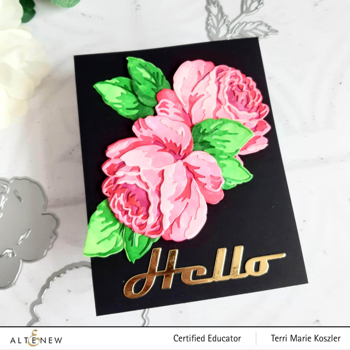 Part A-Glitz Art Craft Co.,LTD Dies Craft-A-Flower: Antique Rose Layering Die Set