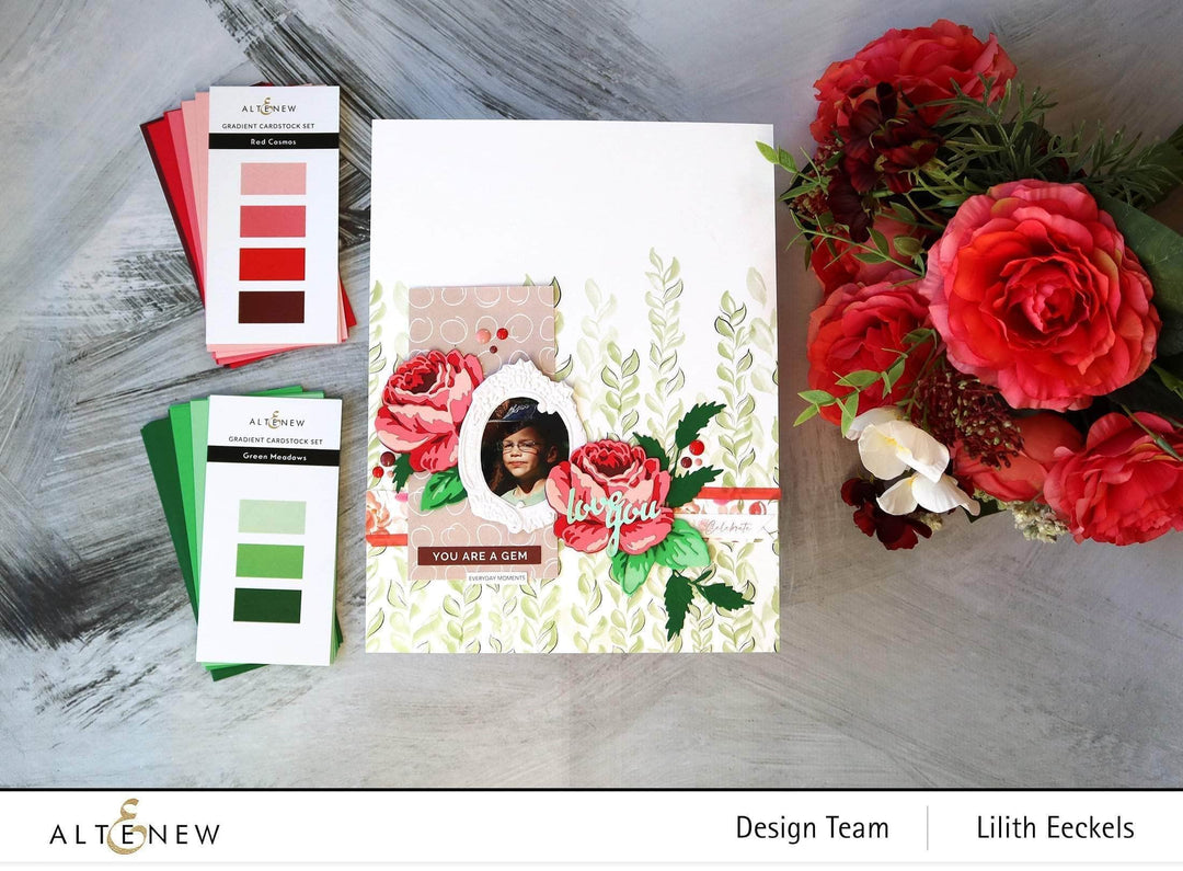 Part A-Glitz Art Craft Co.,LTD Dies Craft-A-Flower: Antique Rose Layering Die Set