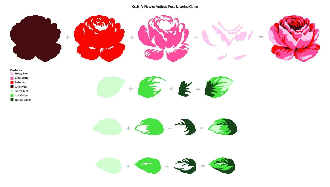 Part A-Glitz Art Craft Co.,LTD Dies Craft-A-Flower: Antique Rose Layering Die Set