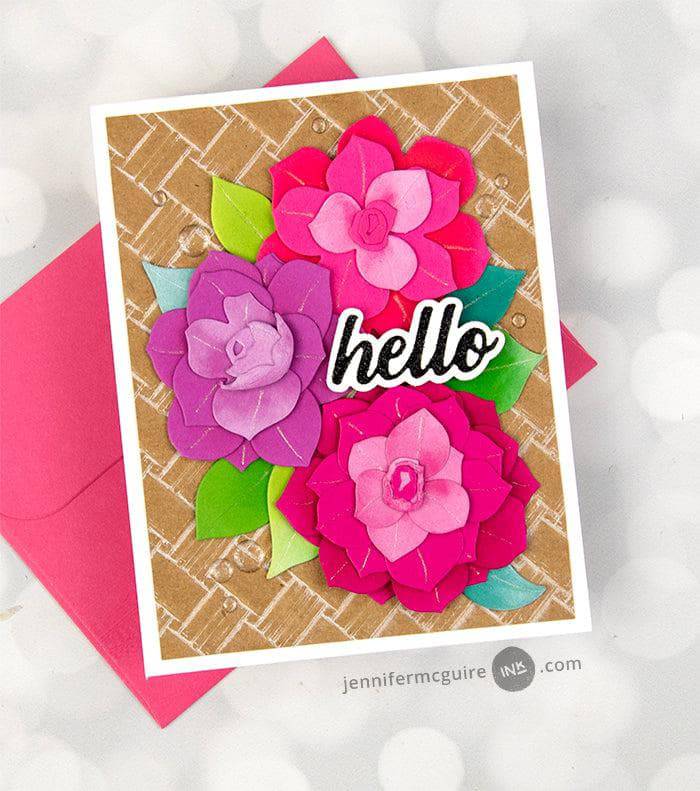 Craft-A-Flower: April Kiss Camellia Layering Die Set | Altenew