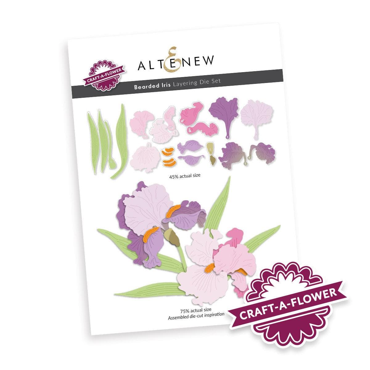 Craft-A-Flower: Bearded Iris Layering Die Set | Altenew