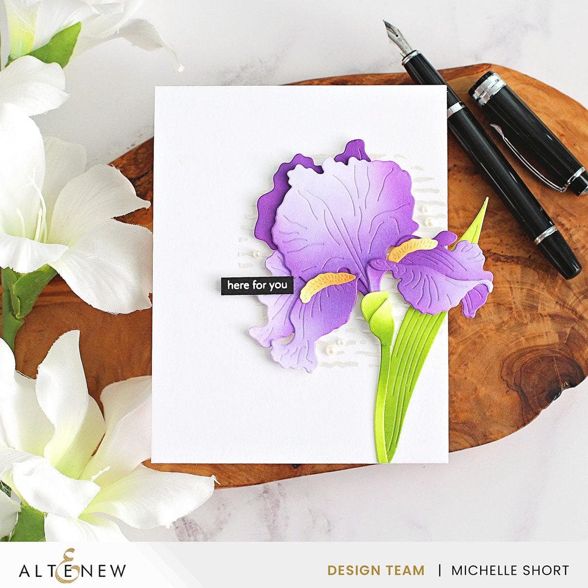 Craft-A-Flower: Bearded Iris Layering Die Set | Altenew