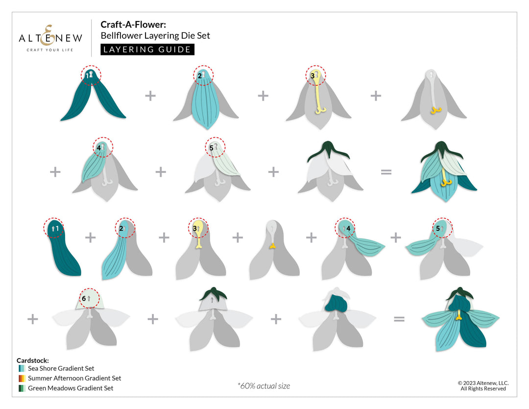 Part A-Glitz Art Craft Co.,LTD Dies Craft-A-Flower: Bellflower Layering Die Set