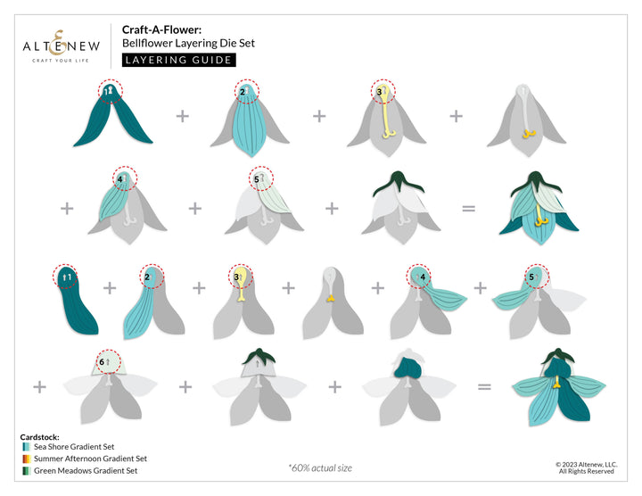 Part A-Glitz Art Craft Co.,LTD Dies Craft-A-Flower: Bellflower Layering Die Set
