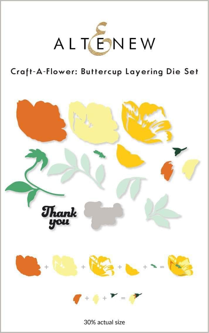 Part A-Glitz Art Craft Co.,LTD Dies Craft-A-Flower: Buttercup Layering Die Set
