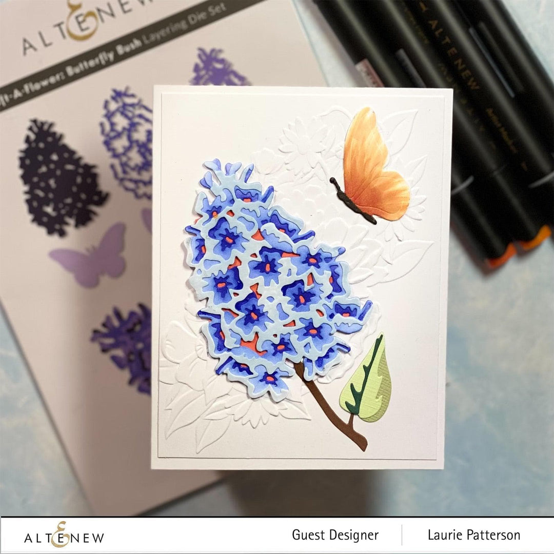 Part A-Glitz Art Craft Co.,LTD Dies Craft-A-Flower: Butterfly Bush Layering Die Set