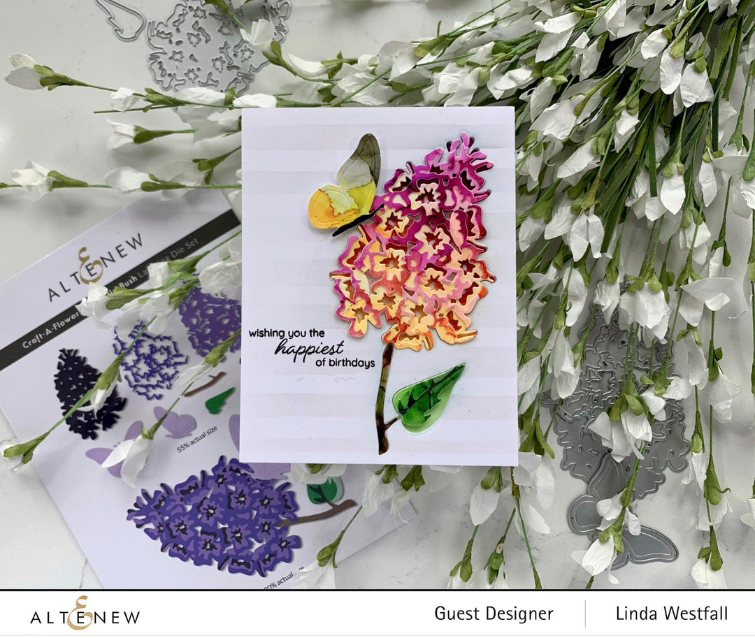 Part A-Glitz Art Craft Co.,LTD Dies Craft-A-Flower: Butterfly Bush Layering Die Set